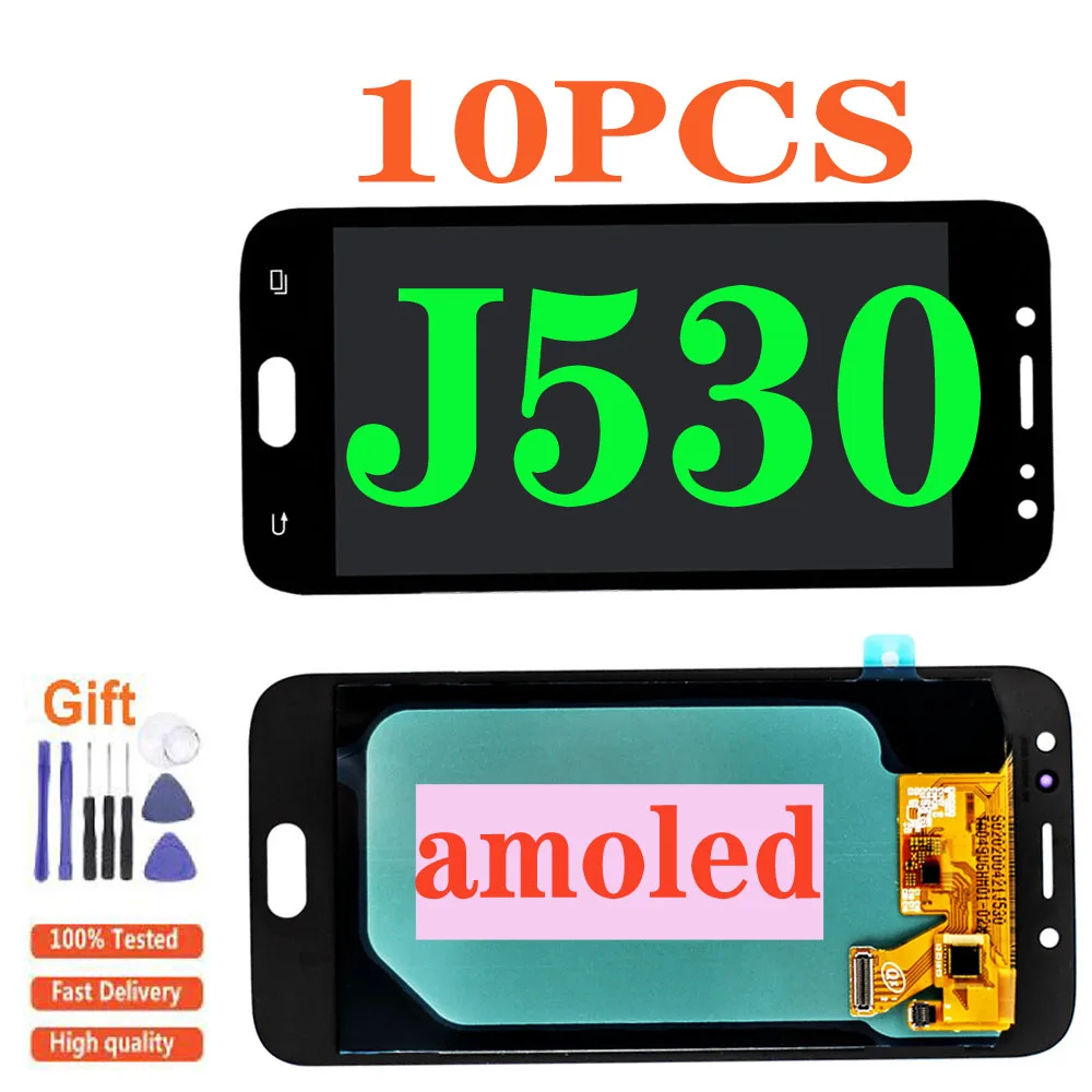 10 шт. испытания OLED для Samsung J5 Pro 2017 J530 J530F SM-J530F ЖК-дисплей для J5 2017 J530 ЖК-дисплей с цифровым преобразователем сенсорного ввода в сборе
10 шт. испытания OLED для Samsung J5 Pro 2017 J530 J530F SM-J530F ЖК-дисплей для J5 2017 J530 ЖК-дисплей с цифровым преобразователем сенсорного ввода в сборе