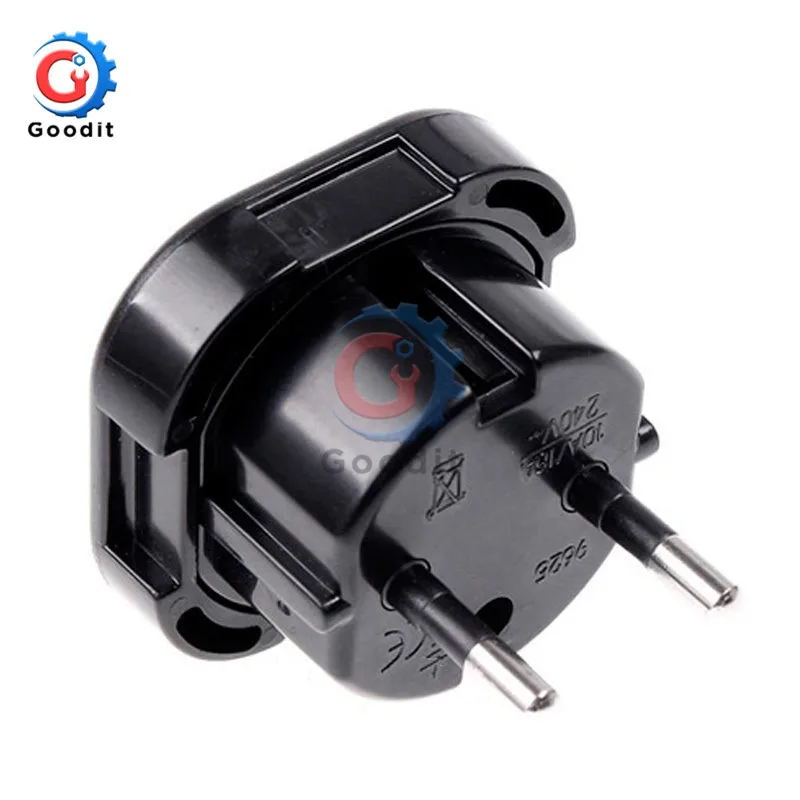 Universal Travel UK to EU Euro Plug AC Power Charger Adapter Converter Socket Black Power Plug Adaptor Connector
Universal Travel UK to EU Euro Plug AC Power Charger Adapter Converter Socket Black Power Plug Adaptor Connector