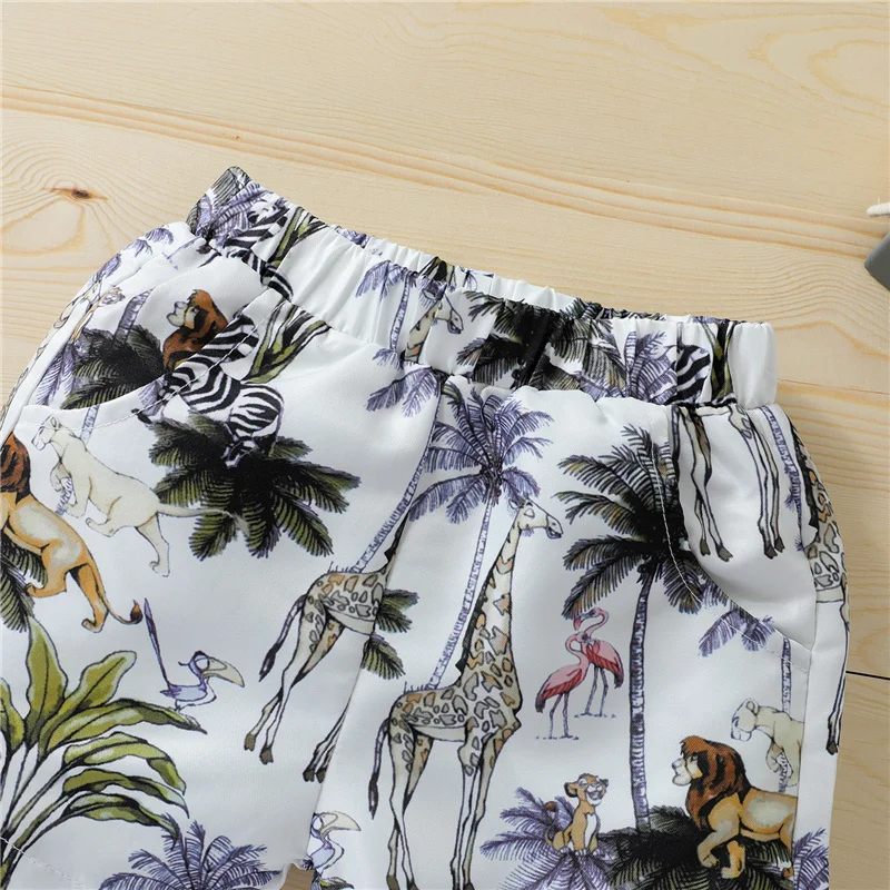 2Pcs Baby Boys Shirt Shorts Set,Toddlers Boys Cartoon Animal Forest Printing Short Sleeve Lapel Tops+Short Trousers Set,0-2Years
2Pcs Baby Boys Shirt Shorts Set,Toddlers Boys Cartoon Animal Forest Printing Short Sleeve Lapel Tops+Short Trousers Set,0-2Years