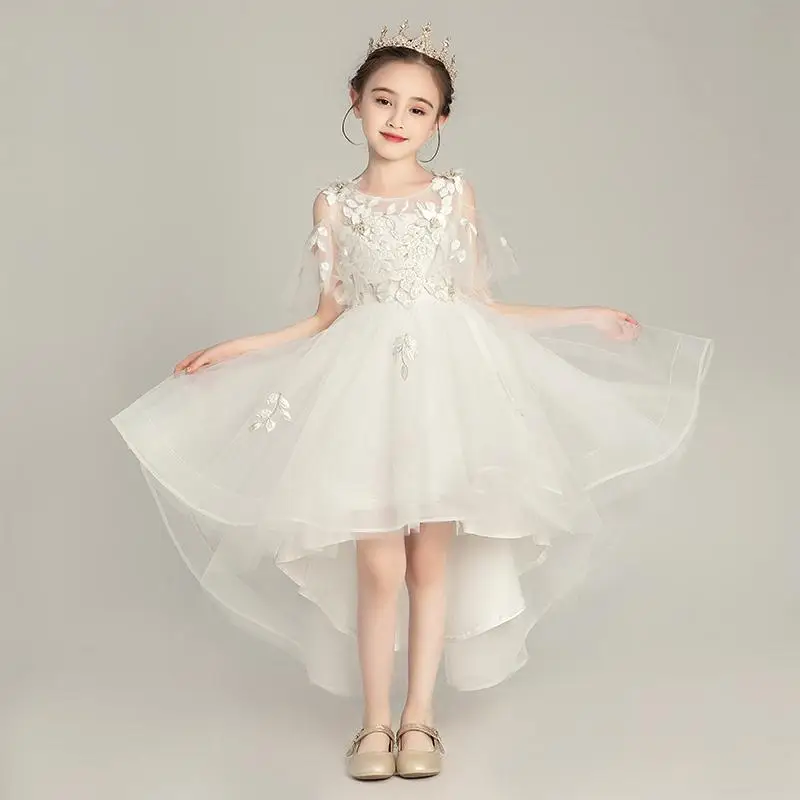 White Flower Girl Dresses Elegant Off Shoulder Appliques High Low Length Pageant Dress 2023 Tulle Girls Princess Party Ball Gown
White Flower Girl Dresses Elegant Off Shoulder Appliques High Low Length Pageant Dress 2023 Tulle Girls Princess Party Ball Gown