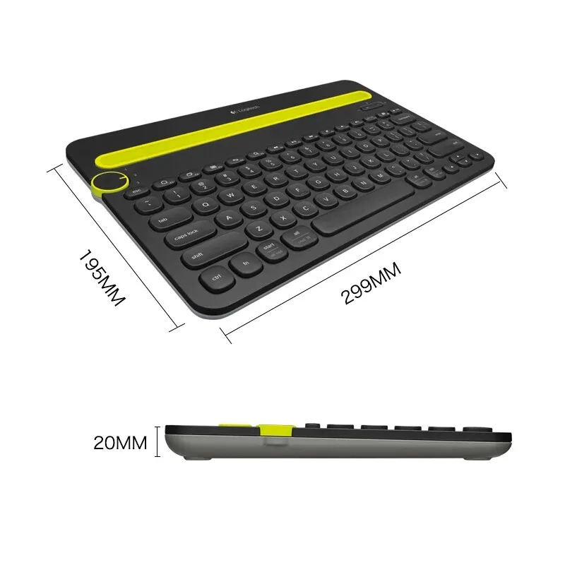 Logitech K480 Bluetooth Wireless Keyboard Multi-Device with Phone Holder Slot for Windows Mac OS iOS Android
Logitech K480 Bluetooth Wireless Keyboard Multi-Device with Phone Holder Slot for Windows Mac OS iOS Android