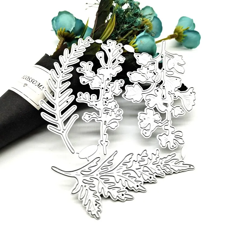 2021 New 4pcs/lot branches Metal Cutting Dies Stencil Die Cut Scrapbooking Craft Stamps 
2021 New 4pcs/lot branches Metal Cutting Dies Stencil Die Cut Scrapbooking Craft Stamps