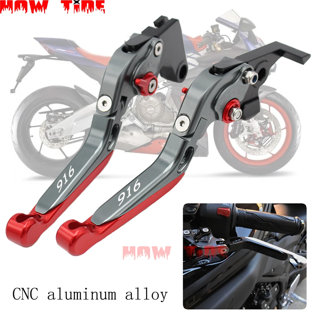 For Ducati 916/916SPS UP TO 1998 CNC Extendable Foldable Motorcycle Brake Clutch Levers
For Ducati 916/916SPS UP TO 1998 CNC Extendable Foldable Motorcycle Brake Clutch Levers