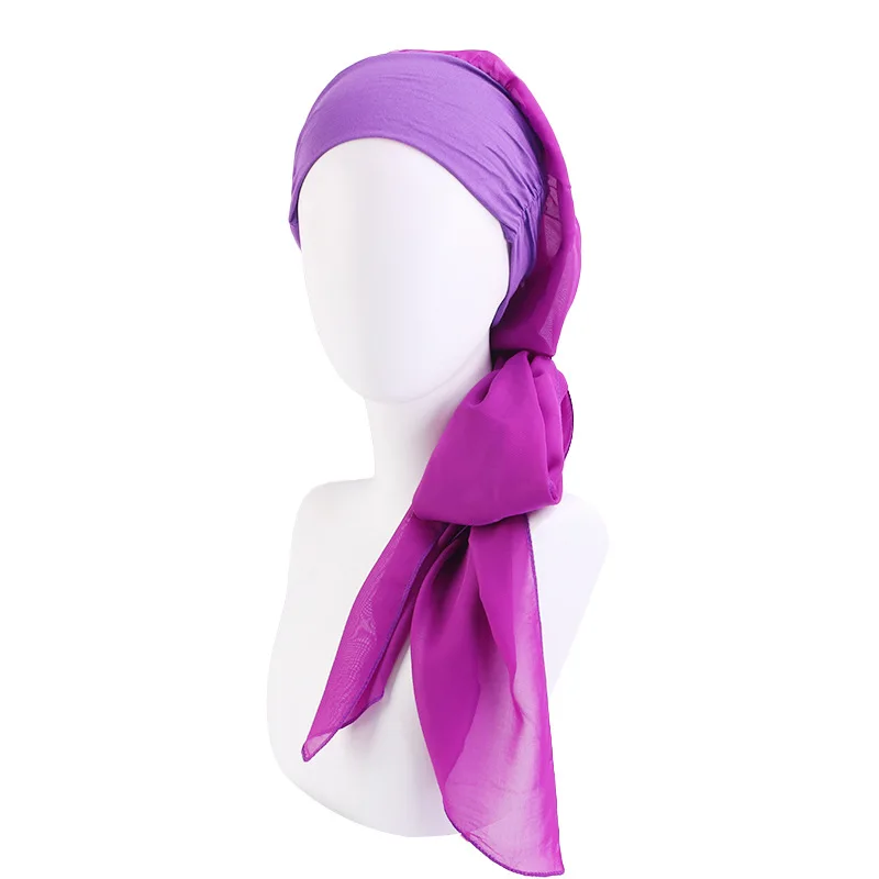 Muslim Streamer Scarf Hat Elastic Hair Band Hat Chiffon Tam-O'-Shanter TJM-456 Wholesale 
Muslim Streamer Scarf Hat Elastic Hair Band Hat Chiffon Tam-O'-Shanter TJM-456 Wholesale