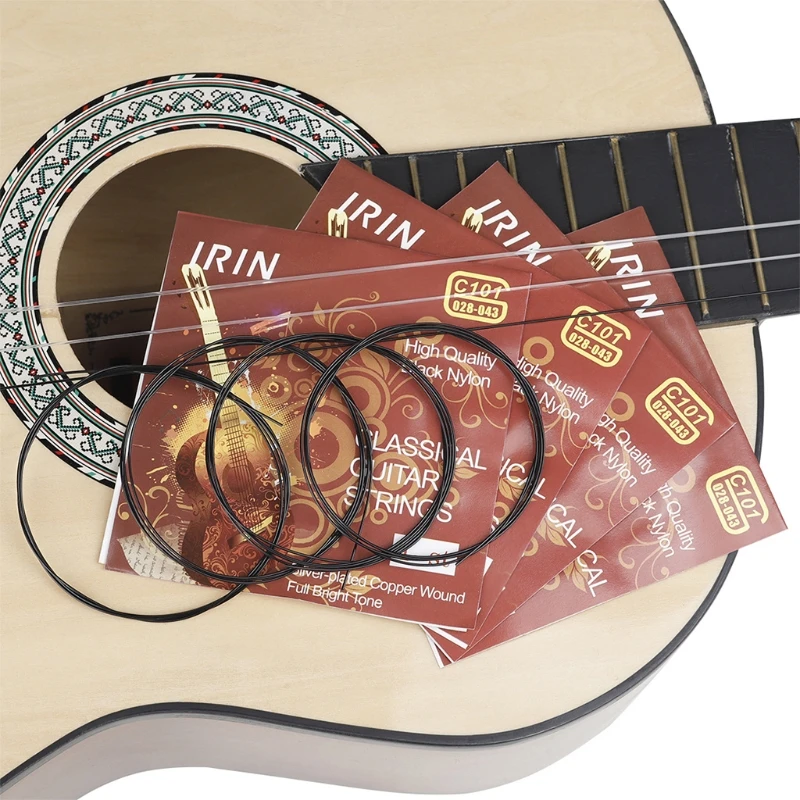 High Quality 100Pcs/Set Classical Guitar Strings Nylon Silver-Plated Copper Wound Classical Guitar Strings H053
High Quality 100Pcs/Set Classical Guitar Strings Nylon Silver-Plated Copper Wound Classical Guitar Strings H053