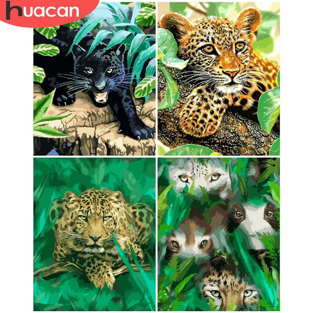 HUACAN краска по номеру леопардовый рисунок на холсте подарок DIY картинки по номерам наборы животных ручная краска ed краска ing искусство домашн...
HUACAN краска по номеру леопардовый рисунок на холсте подарок DIY картинки по номерам наборы животных ручная краска ed краска ing искусство домашн...