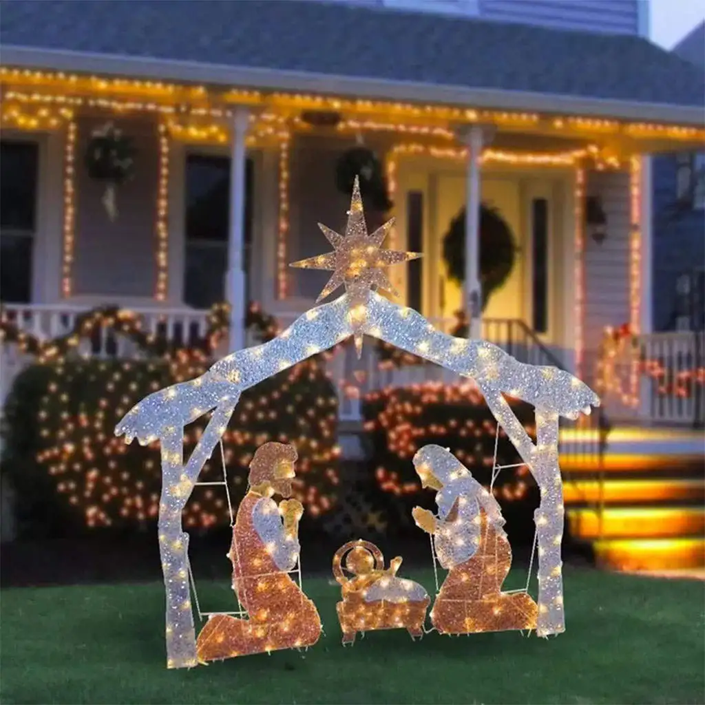 Creative Christmas Ornament Sculpture LED Light up for Holiday Display Decoration
Creative Christmas Ornament Sculpture LED Light up for Holiday Display Decoration