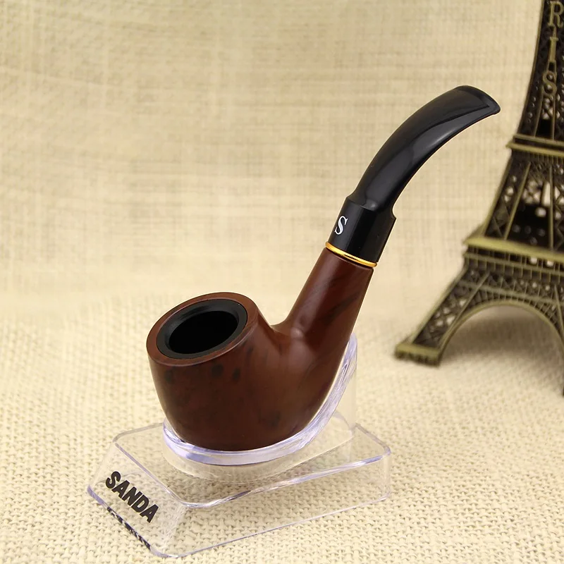 Fashion wooden Tobacco Pipe Retro Bakelite Bending Filter Pipe Potable Handheld Smoking Pipe Cigarette Accessories Men's Gifts
Fashion wooden Tobacco Pipe Retro Bakelite Bending Filter Pipe Potable Handheld Smoking Pipe Cigarette Accessories Men's Gifts