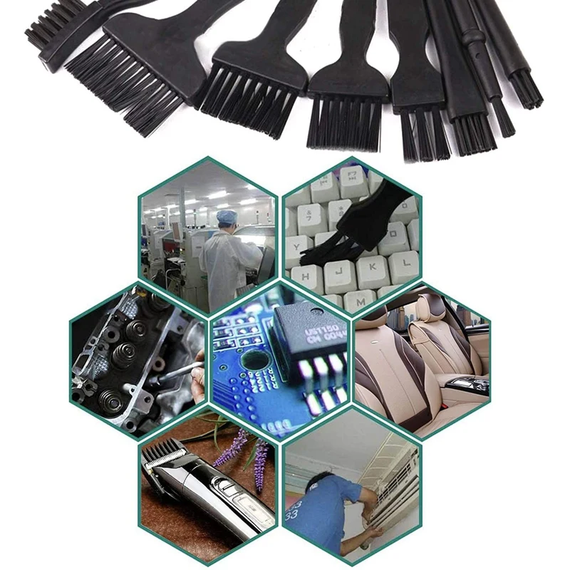 16 Portable Plastic Handle Anti Static Brushes Small Spaces Cleaning Brushes Computer Keyboard Cleaning Brush Kit Black
16 Portable Plastic Handle Anti Static Brushes Small Spaces Cleaning Brushes Computer Keyboard Cleaning Brush Kit Black