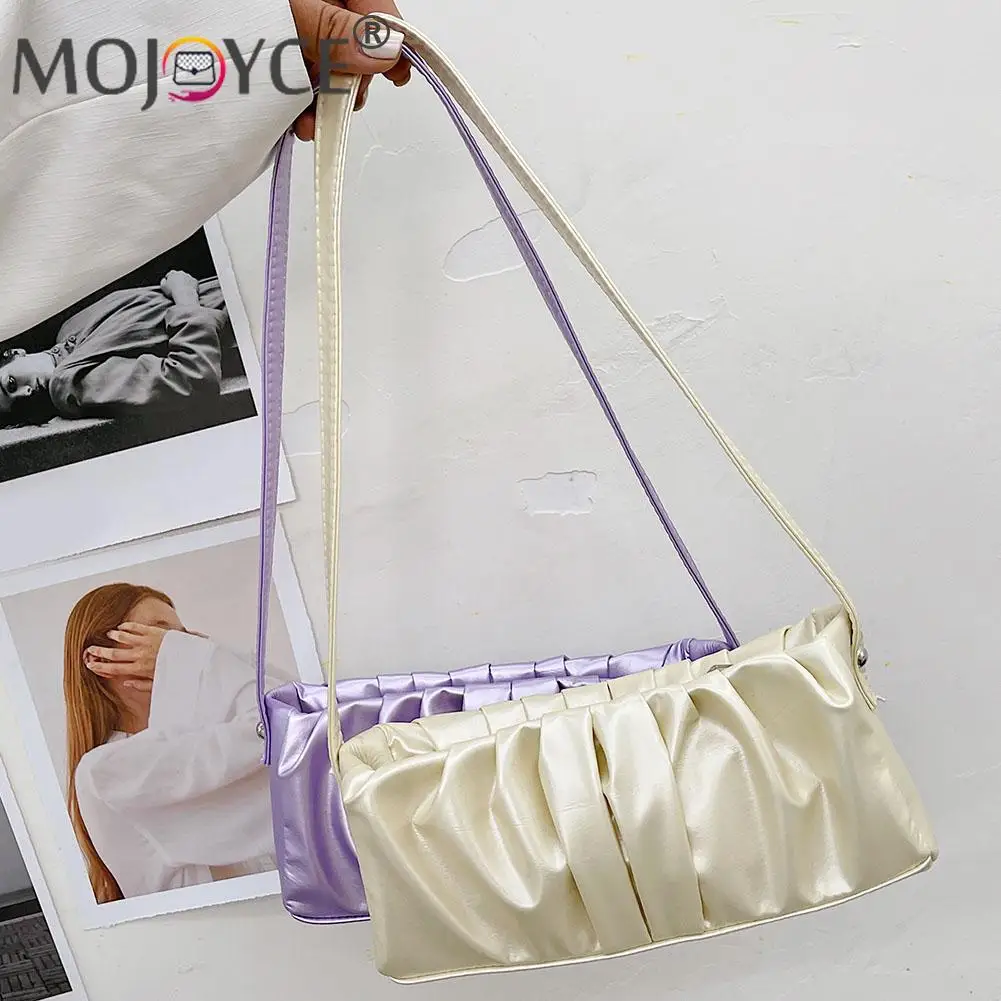 Women PU Leather Bag Pure Color Shoulder Underarm Fashion Pleated Handbags Purse Leisure Armpit Shopping Shoulder Bags
Women PU Leather Bag Pure Color Shoulder Underarm Fashion Pleated Handbags Purse Leisure Armpit Shopping Shoulder Bags