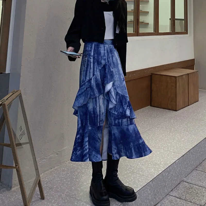 Long Skirts Women Trendy New Tie-dye Design Ruffles Ladies Party Clothing Harajuku Popular Empire Summer Preppy Mujer Faldas Ins
Long Skirts Women Trendy New Tie-dye Design Ruffles Ladies Party Clothing Harajuku Popular Empire Summer Preppy Mujer Faldas Ins