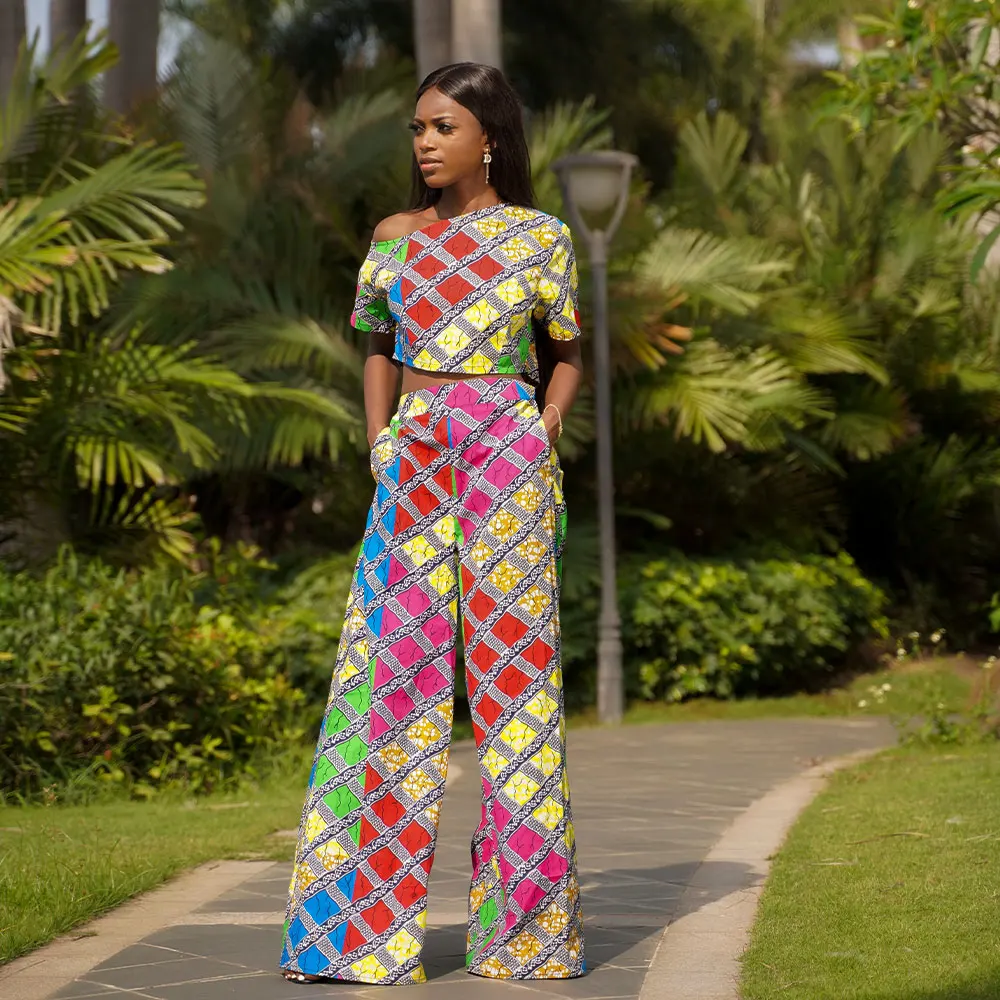 Фото Африканская одежда для женщин с восковым принтом Модный - купить