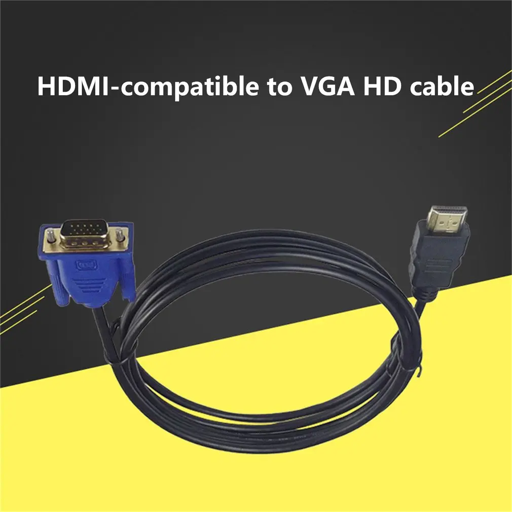 1 M HDMI-compatible Cable To VGA 1080P HD With Audio Adapter Cable HDMI-compatibleTO VGA Cable
1 M HDMI-compatible Cable To VGA 1080P HD With Audio Adapter Cable HDMI-compatibleTO VGA Cable