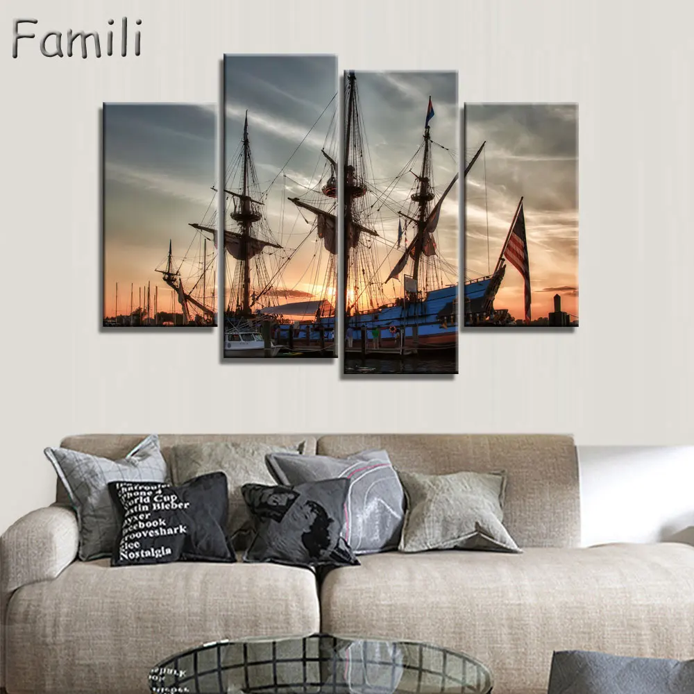 4pcs Sail Boat Canvas Arts Wall Pictures For Living Room Modern Poster and Printed Wall Canvas Art Home Decor Unframed
4pcs Sail Boat Canvas Arts Wall Pictures For Living Room Modern Poster and Printed Wall Canvas Art Home Decor Unframed
