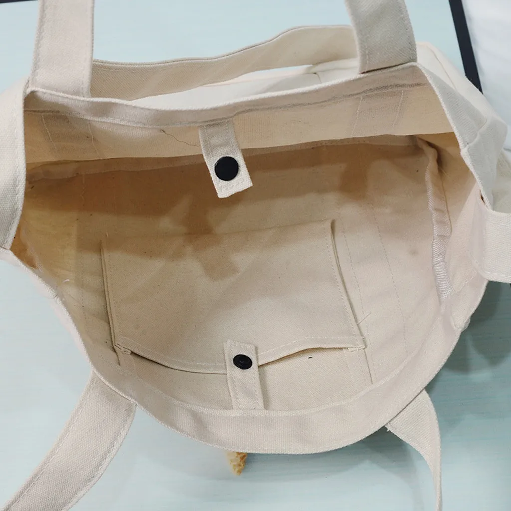 Women Canvas Tote Bag Lady Girl Travel Student School Bags Casual Large Capacity Shoulder Crossbody Bag Solid Messager Bags
Women Canvas Tote Bag Lady Girl Travel Student School Bags Casual Large Capacity Shoulder Crossbody Bag Solid Messager Bags