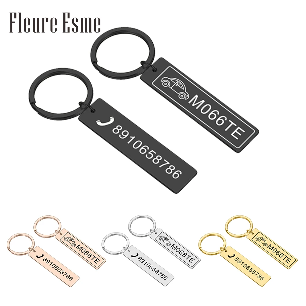 Customized Engraved Keychain for Car Logo Plate Number Personalized Gift Anti-lost Keyring Key Chain Ring
Customized Engraved Keychain for Car Logo Plate Number Personalized Gift Anti-lost Keyring Key Chain Ring