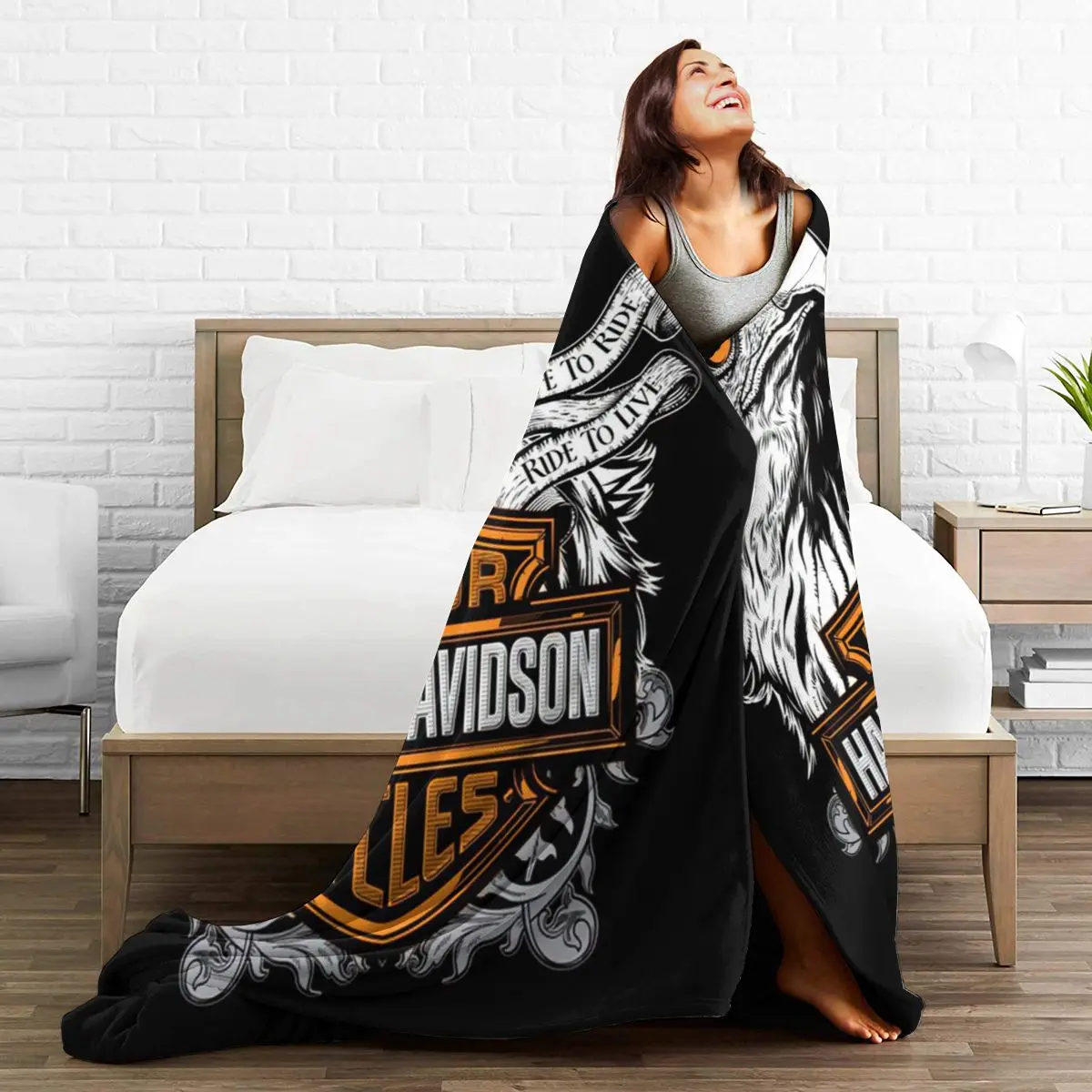 Harley--Davidson 3DCartoon Blanket Warm Super Soft Flannel Office Nap Bedspread Sofa Bedding plaid colchas para cama 348646809
Harley--Davidson 3DCartoon Blanket Warm Super Soft Flannel Office Nap Bedspread Sofa Bedding plaid colchas para cama 348646809
