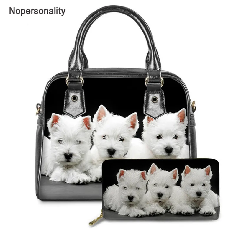 Nopersonality White West Terrier Pattern Female PU Leather Daily Tote Bags Ladies Luxury Brand Designer Shoulder&Wallet Bag Set
Nopersonality White West Terrier Pattern Female PU Leather Daily Tote Bags Ladies Luxury Brand Designer Shoulder&Wallet Bag Set