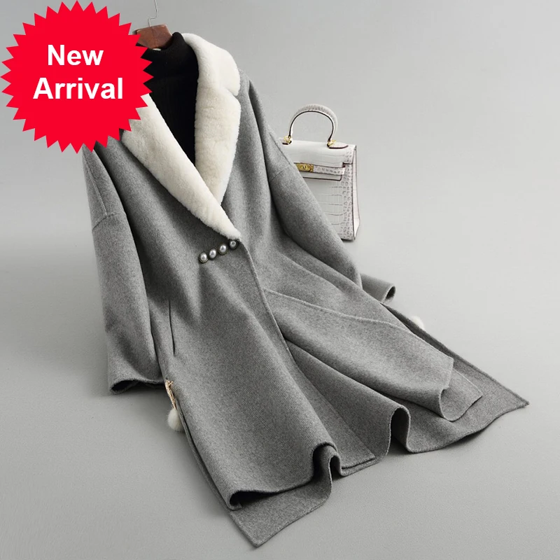 Женская шерстяная куртка с меховым воротником A38023, новинка сезона осень-зима 2020, женское длинное стильное шерстяное пальто с карманами для ...
Женская шерстяная куртка с меховым воротником A38023, новинка сезона осень-зима 2020, женское длинное стильное шерстяное пальто с карманами для ...