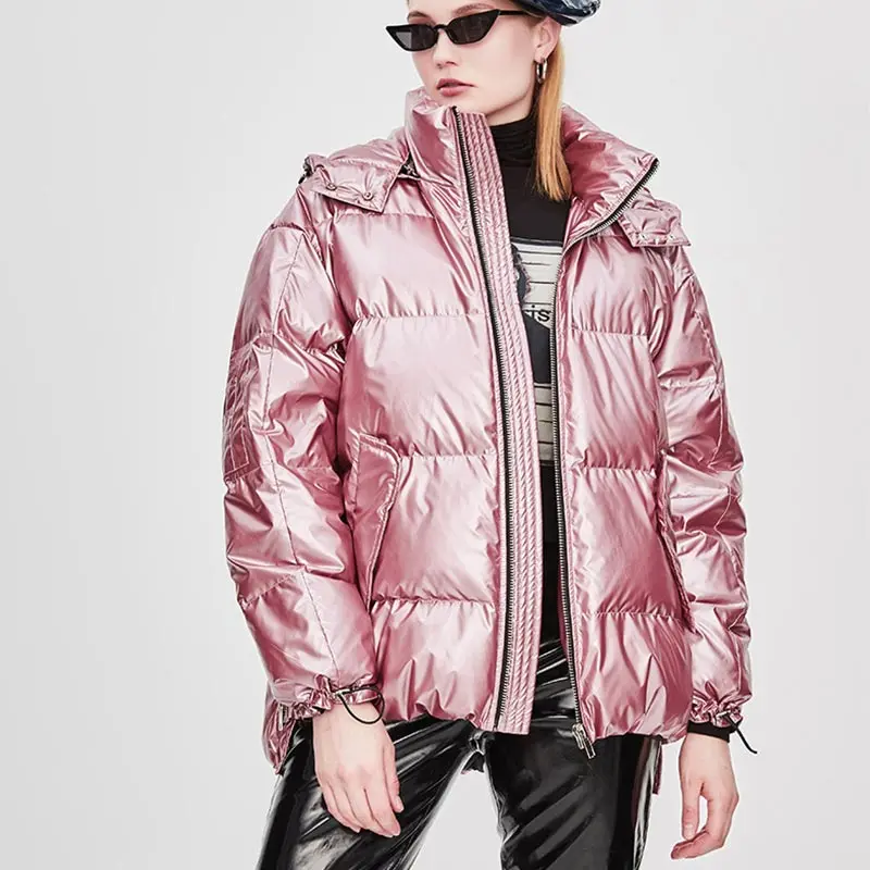 Women Winter Coat Short Plus Size XL Down Jackets Thicken Warm Cotton Padded Jacket Women Coat Bright Hooded Loose Padded Bread
Women Winter Coat Short Plus Size XL Down Jackets Thicken Warm Cotton Padded Jacket Women Coat Bright Hooded Loose Padded Bread