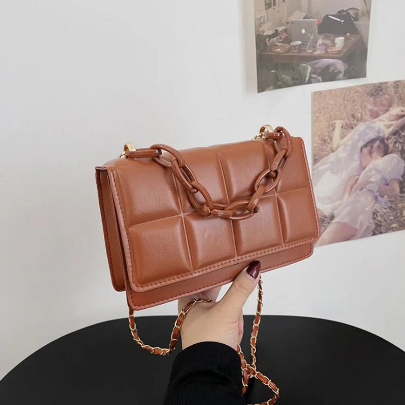 Hot Style Flap Shoulder Bag Fashion Small Crossbody Bags For Women Plaid Pu Designer Handbag Chain Cross Body Messenger Bags
Hot Style Flap Shoulder Bag Fashion Small Crossbody Bags For Women Plaid Pu Designer Handbag Chain Cross Body Messenger Bags