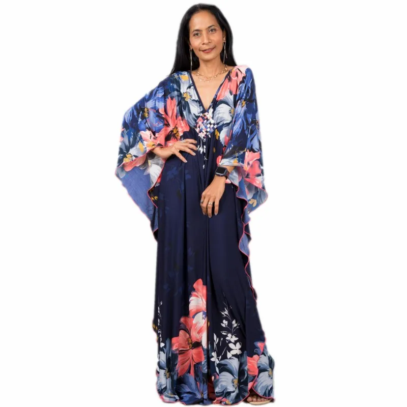 African Dresses For Women 2021 New Fashion African Women's Kaftan Long Dresses Free Size Loose Party Muslim Women Dress
African Dresses For Women 2021 New Fashion African Women's Kaftan Long Dresses Free Size Loose Party Muslim Women Dress