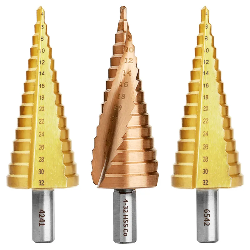 Cobalt Step drill bit Metal Wood Iron Stainlesssteel Hole opener Construction Woodworking tools Sharp Durable
Cobalt Step drill bit Metal Wood Iron Stainlesssteel Hole opener Construction Woodworking tools Sharp Durable