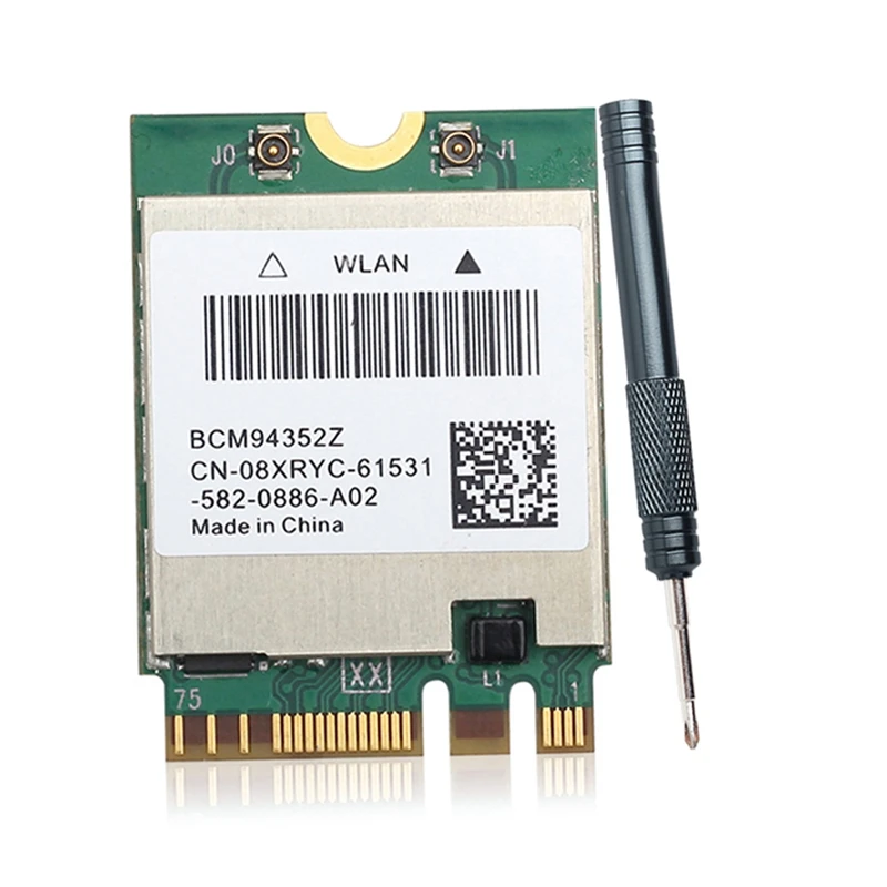 Двухдиапазонная беспроводная Wi-Fi-карта BCM94352Z, NGFF M.2, 1200 Мбит/с, Bluetooth 4,0, NGFF 802.11Ac, Wlan-адаптер DW1560
Двухдиапазонная беспроводная Wi-Fi-карта BCM94352Z, NGFF M.2, 1200 Мбит/с, Bluetooth 4,0, NGFF 802.11Ac, Wlan-адаптер DW1560