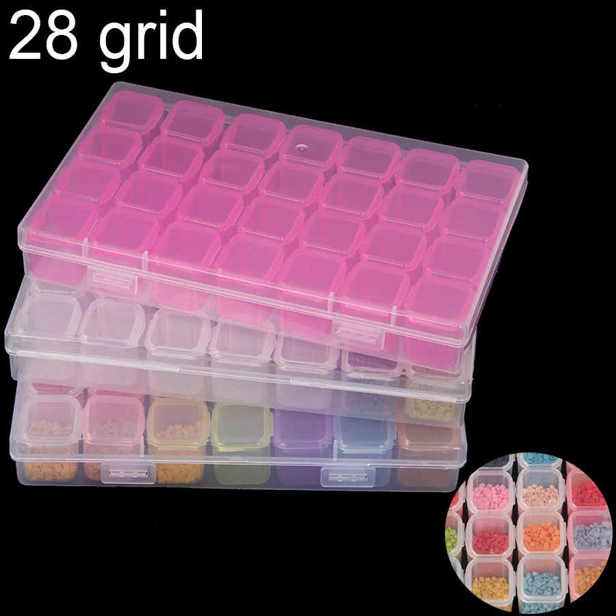 28 grid Dismountable diamond painting Accessories Diamond Embroidery Cases PP plastics Box Organizer Home Storage boxes
28 grid Dismountable diamond painting Accessories Diamond Embroidery Cases PP plastics Box Organizer Home Storage boxes