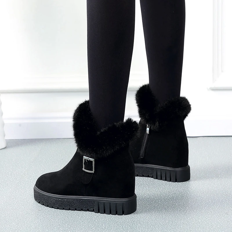 2021 Winter High-heeled Women's Shoes Inner Heightening Lightweight Ankle Boots Warm High-quality Fashion Design Platform Shoes
2021 Winter High-heeled Women's Shoes Inner Heightening Lightweight Ankle Boots Warm High-quality Fashion Design Platform Shoes