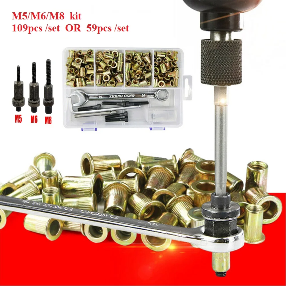 Electric Rivet Nuts Tool Kit Hand Hex Nut Manual W/14mmSpanner M5 M6 M8 For Automobiles Furniture Electrical Industrial Tools
Electric Rivet Nuts Tool Kit Hand Hex Nut Manual W/14mmSpanner M5 M6 M8 For Automobiles Furniture Electrical Industrial Tools