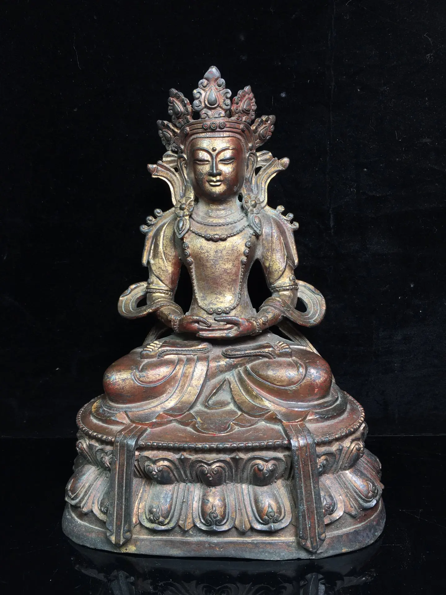 Chinese temple collection Old Bronze Cinnabar Lacquer Northern Wei Buddha Tara Bodhisattva Buddha Enshrine the Buddha Town House
Chinese temple collection Old Bronze Cinnabar Lacquer Northern Wei Buddha Tara Bodhisattva Buddha Enshrine the Buddha Town House