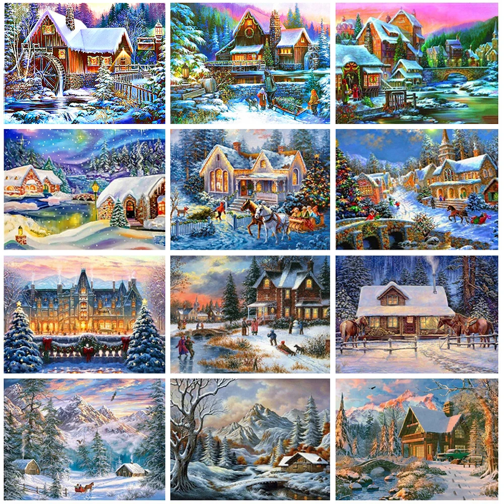 QIZITENG Winter Diamond Painting Package Igloo Diamond Embroidery Aurora Rhinestone Mosaic Cross Stitch Home Decoration Gift
QIZITENG Winter Diamond Painting Package Igloo Diamond Embroidery Aurora Rhinestone Mosaic Cross Stitch Home Decoration Gift