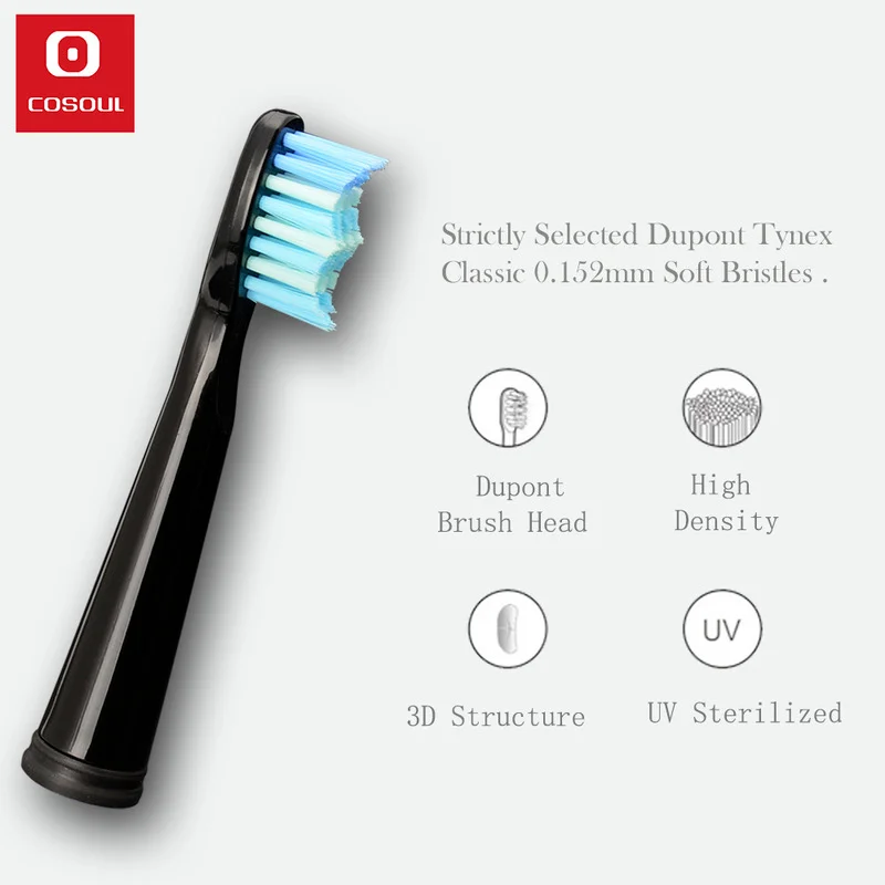 COSOUL Smart Sonic Electric Toothbrush with Original 5 Brush Heads Suitable for S1 Sonic Electric Toothbrush 
COSOUL Smart Sonic Electric Toothbrush with Original 5 Brush Heads Suitable for S1 Sonic Electric Toothbrush