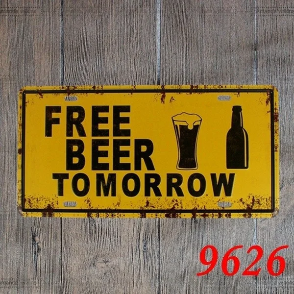 Novelty Signfree beer tomorrow metal Tin Sign 15 *30 cm stier Decor Bar Pub Home Vintage Retro Poster comic stier plate plaque
Novelty Signfree beer tomorrow metal Tin Sign 15 *30 cm stier Decor Bar Pub Home Vintage Retro Poster comic stier plate plaque