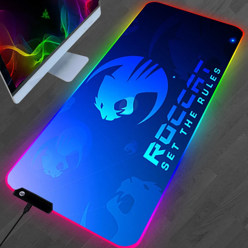 RGB Roccat Pad Mouse Custom Computer Desk Shine Mat Mause Long Gaming Pc Blue Mousepad Gamer Laptop Backlit Xxl Carpets Keyboard
RGB Roccat Pad Mouse Custom Computer Desk Shine Mat Mause Long Gaming Pc Blue Mousepad Gamer Laptop Backlit Xxl Carpets Keyboard