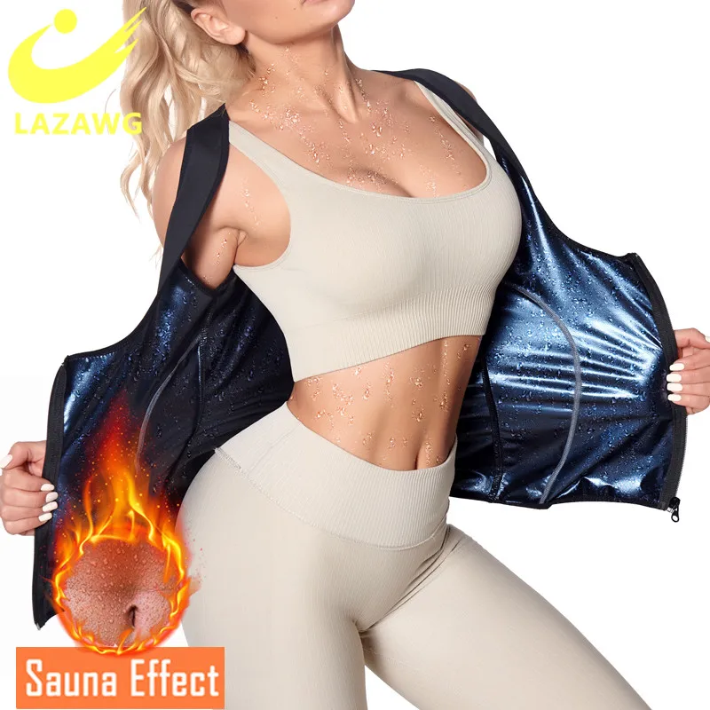 LAZAWG Sauna Sweat Vest Zipper Hot Thermo Tank Tops Shapewear Women Weight Loss Corset Waist Trainer Tummy Slim Workout Shirt
LAZAWG Sauna Sweat Vest Zipper Hot Thermo Tank Tops Shapewear Women Weight Loss Corset Waist Trainer Tummy Slim Workout Shirt