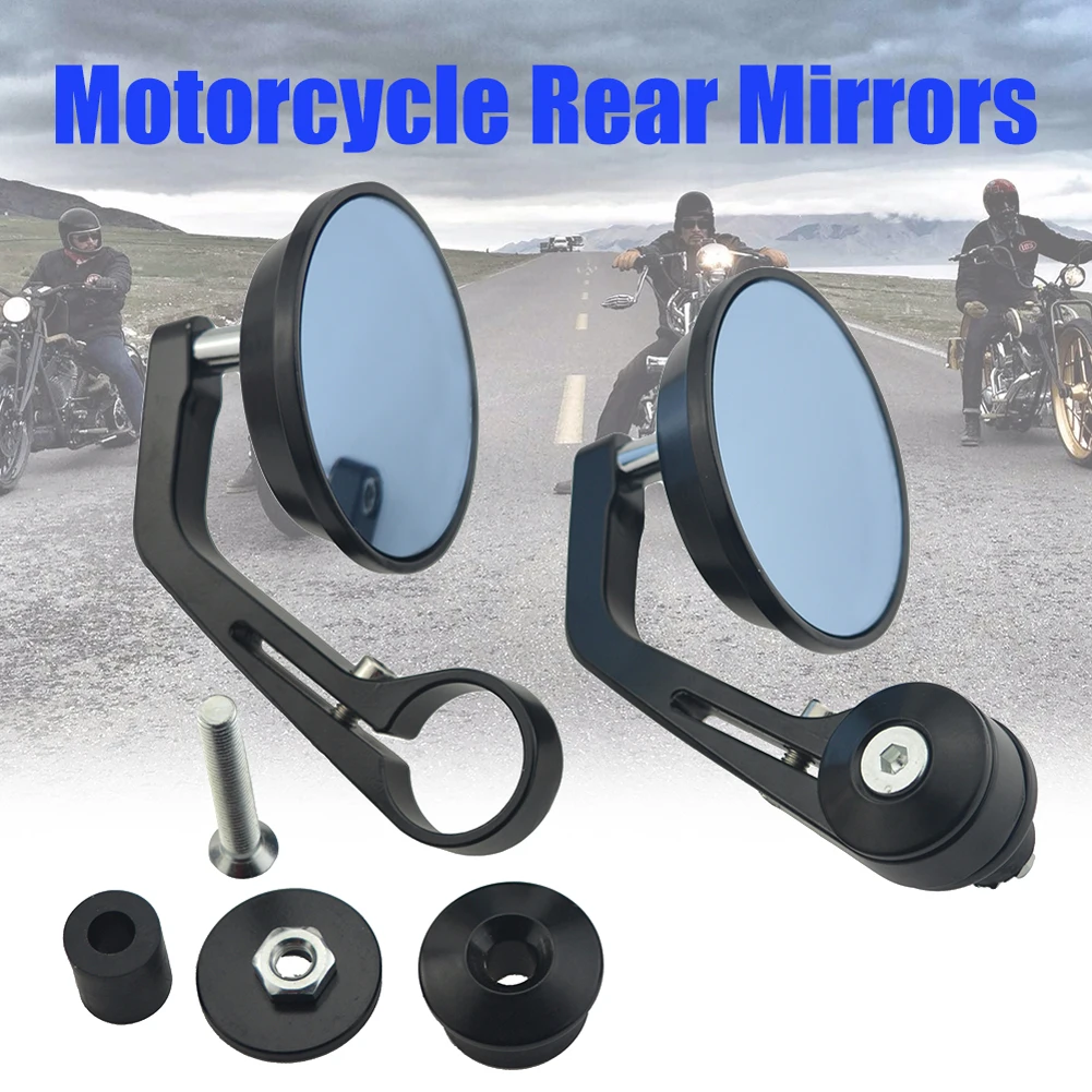 2Pcs Round 7/8" Round Bar End Rear Mirrors Motorcycle Motorbike Scooters Rearview Mirror Side View Mirrors
2Pcs Round 7/8" Round Bar End Rear Mirrors Motorcycle Motorbike Scooters Rearview Mirror Side View Mirrors