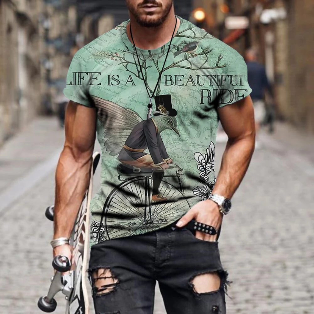 High-quality 3D polyester cool and breathable short-sleeved loose T-shirt men's summer casual bottoming shirt large size
High-quality 3D polyester cool and breathable short-sleeved loose T-shirt men's summer casual bottoming shirt large size