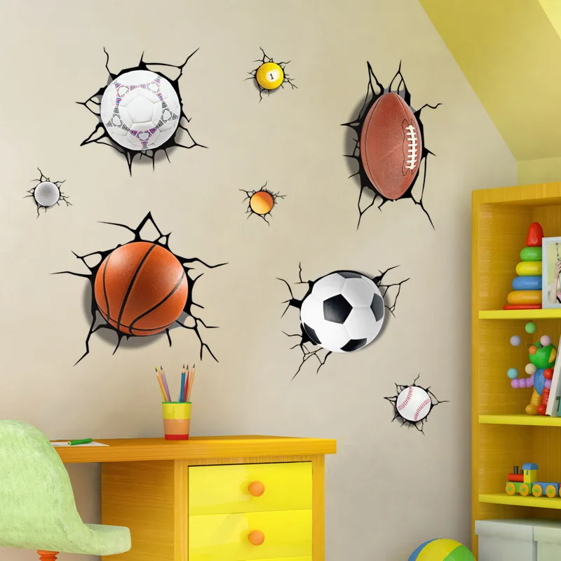 3D Simulation Sticker Basketball Football 3D Wall Stickers Peel and Stick Wallpaper Bedroom Living Room Decoration 3d Wall Decor
3D Simulation Sticker Basketball Football 3D Wall Stickers Peel and Stick Wallpaper Bedroom Living Room Decoration 3d Wall Decor