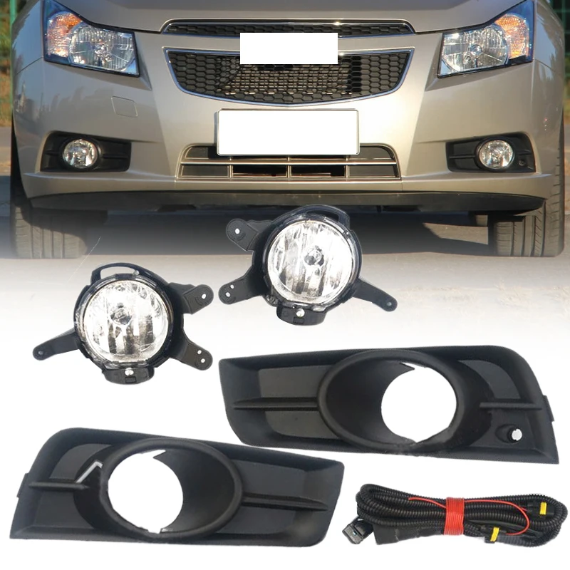 2pcs Front Bumper Fog Light & Harness & Lamp Frame Cover Trim Kit Fit For Chevrolet Holden Cruze 2009-2013 2014 Car Accessories
2pcs Front Bumper Fog Light & Harness & Lamp Frame Cover Trim Kit Fit For Chevrolet Holden Cruze 2009-2013 2014 Car Accessories