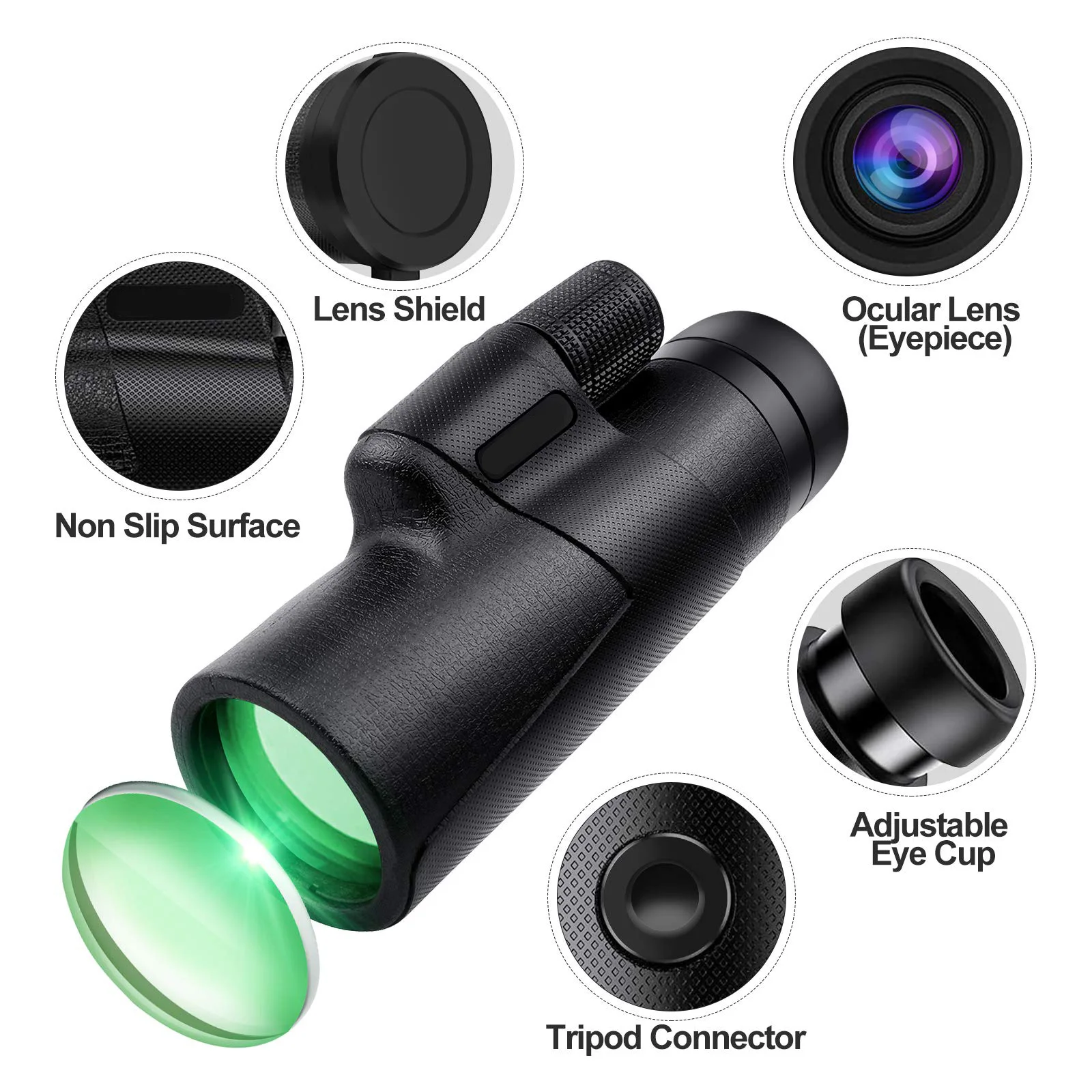 Nitrogen-filled Waterproof Monocular Telescope Professional Mini Pocket BAK4 Zoom Powerful Binoculars Camera HD Outdoor Hunting
Nitrogen-filled Waterproof Monocular Telescope Professional Mini Pocket BAK4 Zoom Powerful Binoculars Camera HD Outdoor Hunting