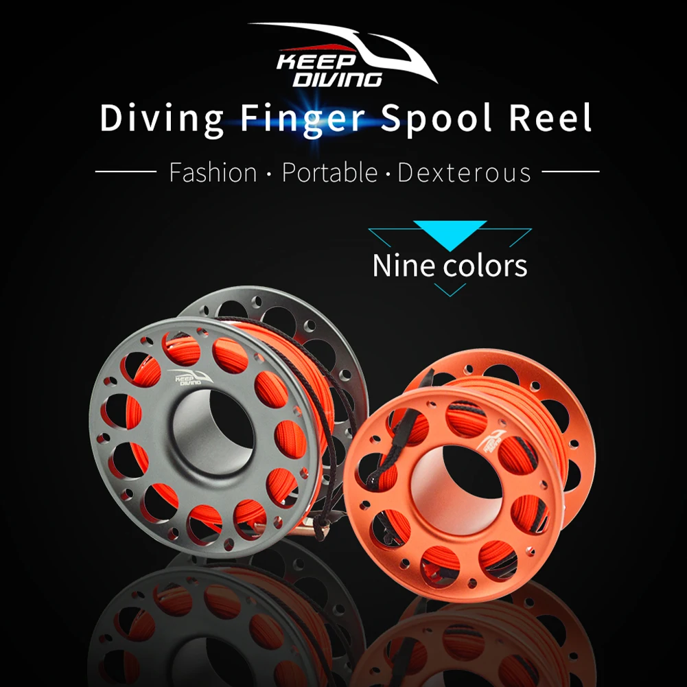 15-30M Diving Spool Finger Reel Scuba with Stainless Steel Double Ended Hook for Diving Snorkeling SMB Equipment Cave Dive
15-30M Diving Spool Finger Reel Scuba with Stainless Steel Double Ended Hook for Diving Snorkeling SMB Equipment Cave Dive