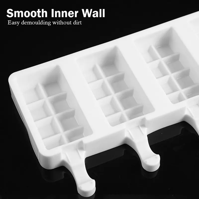 Silicone Ice Cream Molds 4 Cell Ice Cube Tray Food Safe Popsicle Maker DIY Homemade Freezer Ice Lolly Mould Home Ice Cream tools
Silicone Ice Cream Molds 4 Cell Ice Cube Tray Food Safe Popsicle Maker DIY Homemade Freezer Ice Lolly Mould Home Ice Cream tools