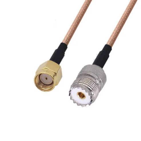 

RP-SMA Male to UHF PL259 Female Connector Pigtail Jumper RG316 Cable 50 ohm