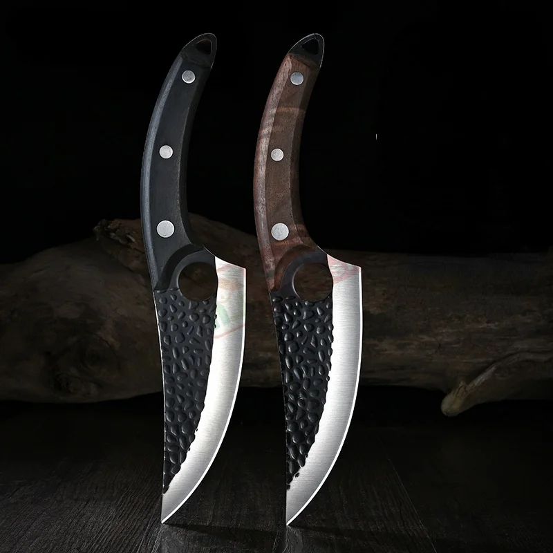 Кухонный нож ручной ковки, кухонный нож из нержавеющей стали для обрезки мяса
Кухонный нож ручной ковки, кухонный нож из нержавеющей стали для обрезки мяса