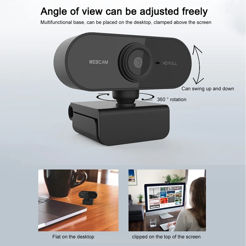 Мини-веб-камера 1080P HD USB веб-камера для компьютера с микрофоном ноутбука Teching Conference