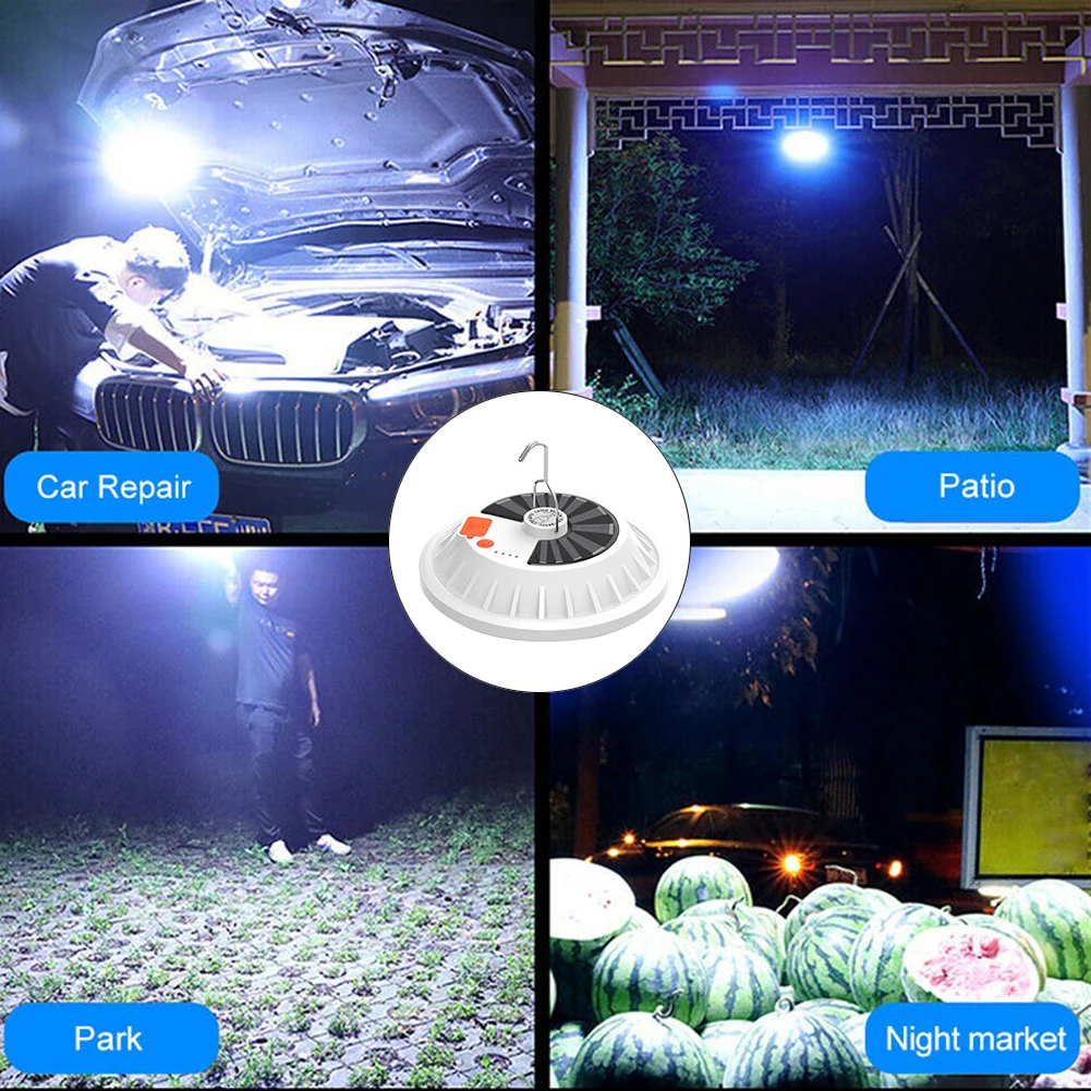 LED Night Camping Lantern Solar Lights 60 Tent Lamp 60W USB Rechargeable Portable For Garden Decoration Emergency Hiking Fishing
LED Night Camping Lantern Solar Lights 60 Tent Lamp 60W USB Rechargeable Portable For Garden Decoration Emergency Hiking Fishing