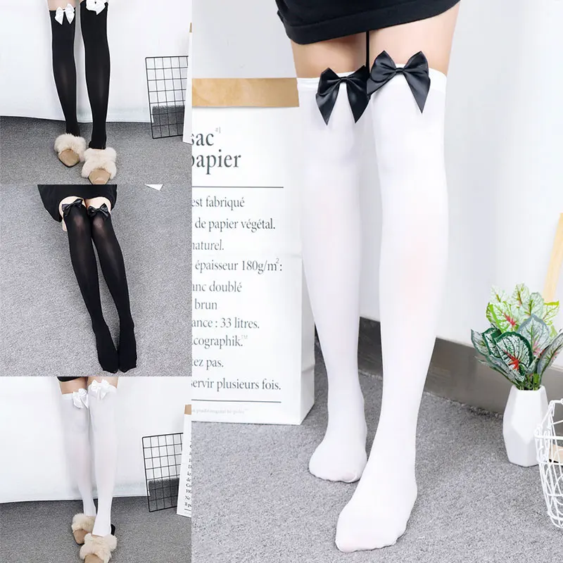 Fashion Overknee High Socks for Women Soft Knitted Warm Stockings Elastic Solid Color Bow-knot Knitting Long Stockings for Girls
Fashion Overknee High Socks for Women Soft Knitted Warm Stockings Elastic Solid Color Bow-knot Knitting Long Stockings for Girls