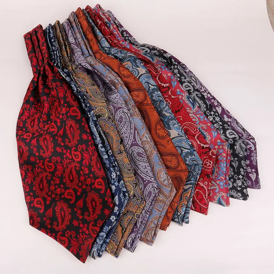 15.5cm Luxury Men's Ascot Tie Paisley Floral Jacquard Woven Silk Tie Self Cravat Necktie Neckerchief Shirt Cravat
15.5cm Luxury Men's Ascot Tie Paisley Floral Jacquard Woven Silk Tie Self Cravat Necktie Neckerchief Shirt Cravat